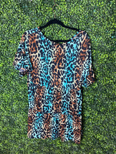 Load image into Gallery viewer, Multicolor cheetah print blouse
