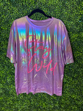 Load image into Gallery viewer, Pink holographic tee
