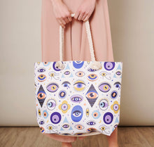 Load image into Gallery viewer, Ojo tote bag-white
